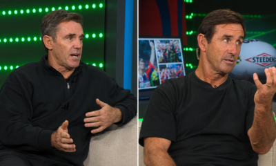 Brad Fittler and Andrew Johns were talking about State of Origin on NRL on Nine.