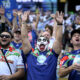 New Zealand Warriors fans at the NRL's Magic Round.