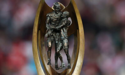 NRL Premiership trophy.