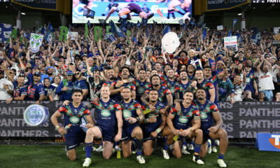 New Zealand Warriors fans and their players.