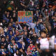 Wahs fans supporting their Warriors at Campbelltown against Wests Tigers.
