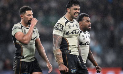 Penrith Panthers take on the Brisbane Broncos at CommBank Stadium in Sydney.