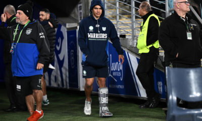 Canterbury-Bankstown Bulldogs take on the New Zealand Warriors at Accor Stadium in Sydney.