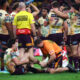 Brisbane Broncos vs the Dolphins at Suncorp Stadium.
