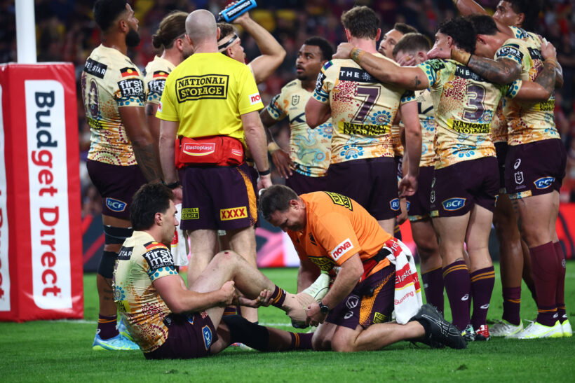 Brisbane Broncos vs the Dolphins at Suncorp Stadium.