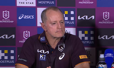 Brisbane Broncos head coach Michael Maguire after the win over the Bulldogs.
