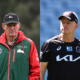 Broncos head coach Michael Maguire and Souths boss Wayne Bennett. Credit: Imago.