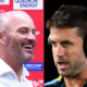 Dragons head coach Dean Young and Titans boss Josh Hannay.
