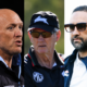 Cronulla's Craig Fitzgibbon, Souths' Wayne Bennett and Wests' Benji Marshall. Credit: Imago.