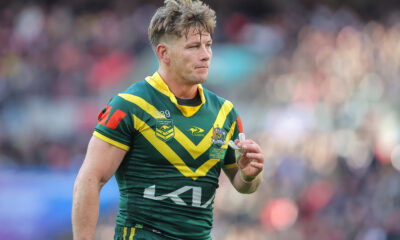 Harry Grant playing for Australia.