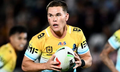 Gold Coast Titans star Zane Harrison. Credit: Imago.