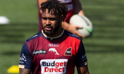 Hamiso Tabuai-Fidow in training with the Dolphins. Credit: Imago.