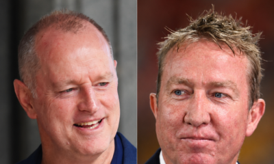Broncos' Michael Maguire and Roosters' Trent Robinson. Credit: Imago.