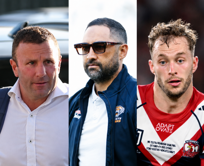 PNG's Willie Peters, Benji Marshall of Wests Tigers and Sam Walker. Credit: Imago.
