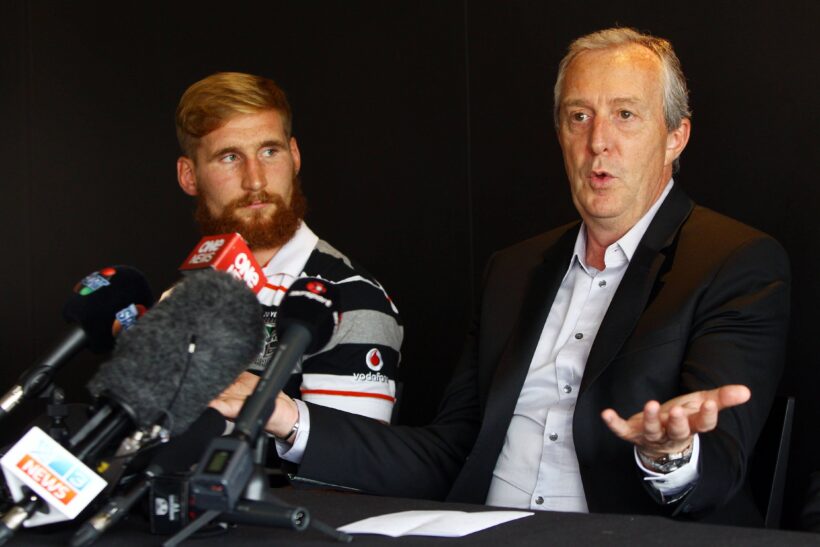 Sam Tomkins and Jim Doyle. Credit: Imago