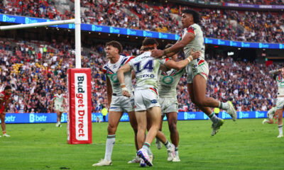 NRL Round 17 match between the Dolphins and the New Zealand Warriors at Suncorp Stadium in Brisbane.