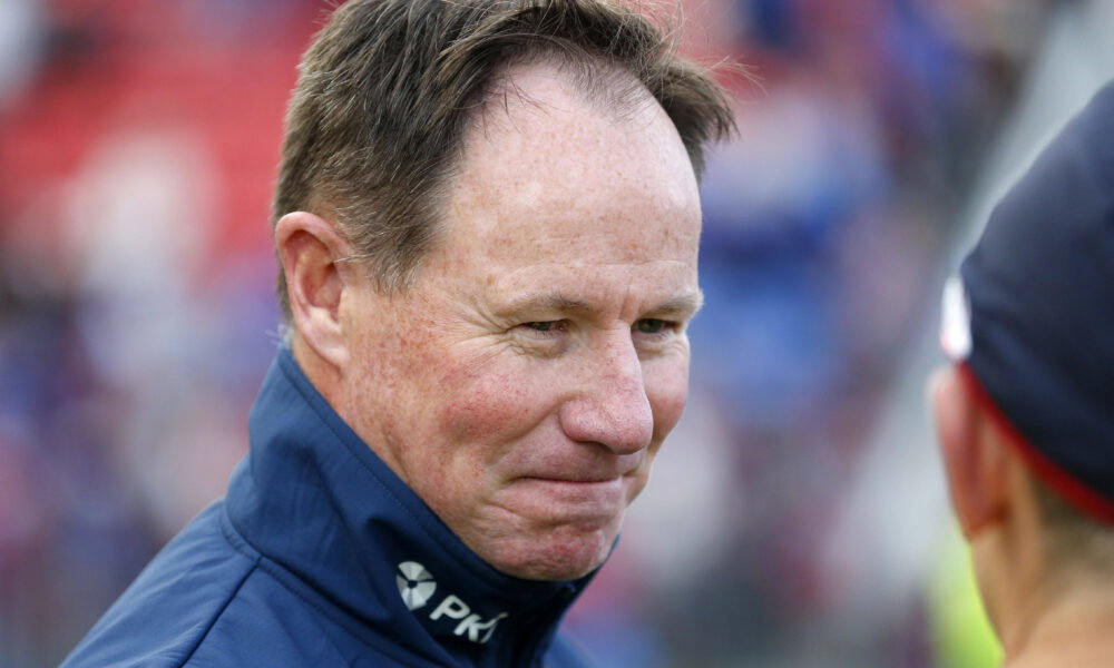 Knights head coach Justin Holbrook. Credit: Imago.