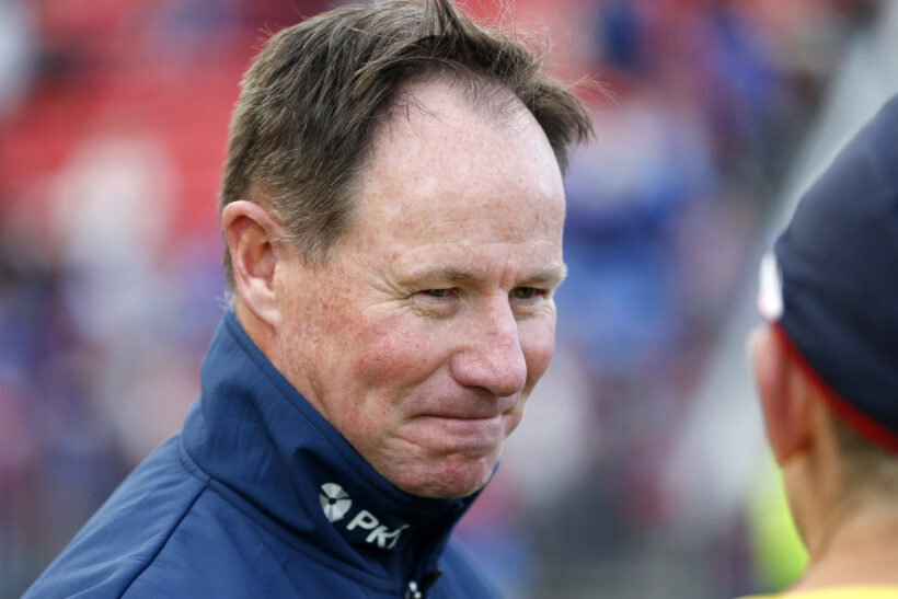 Knights head coach Justin Holbrook. Credit: Imago.