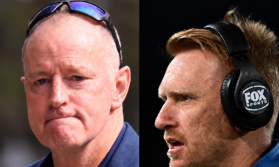 Broncos boss Michael Maguire and Warriors head coach Andrew Webster. Credit: Imago.